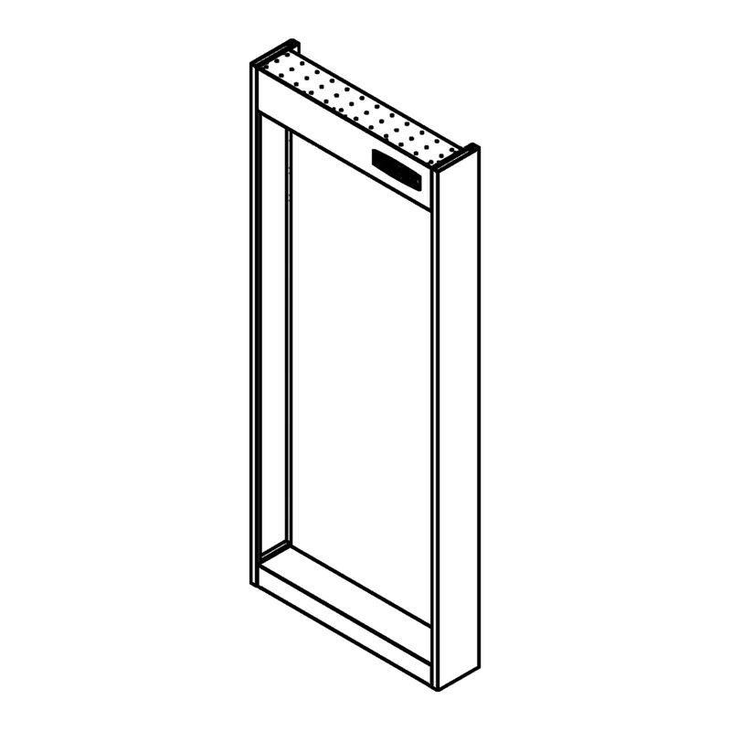 Isometric view: Single wall module