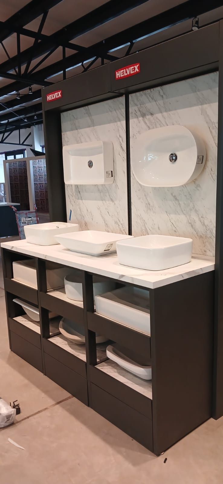 Washbasin display module